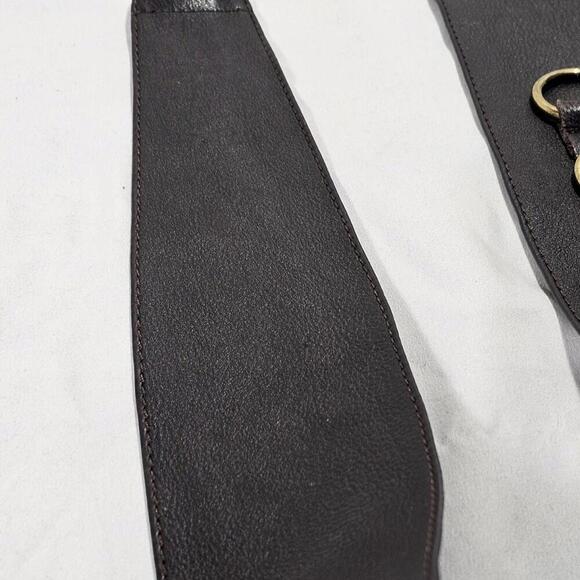 Vintage Genuine Leather Nine West Triple O-ring Keeper Belt Womens Size Small - Picture 5 of 10